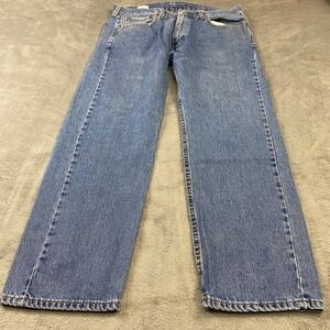 Levi's 505 Jeans Mens 38x30 Blue Regular Fit Straight Leg Medium Wash Denim